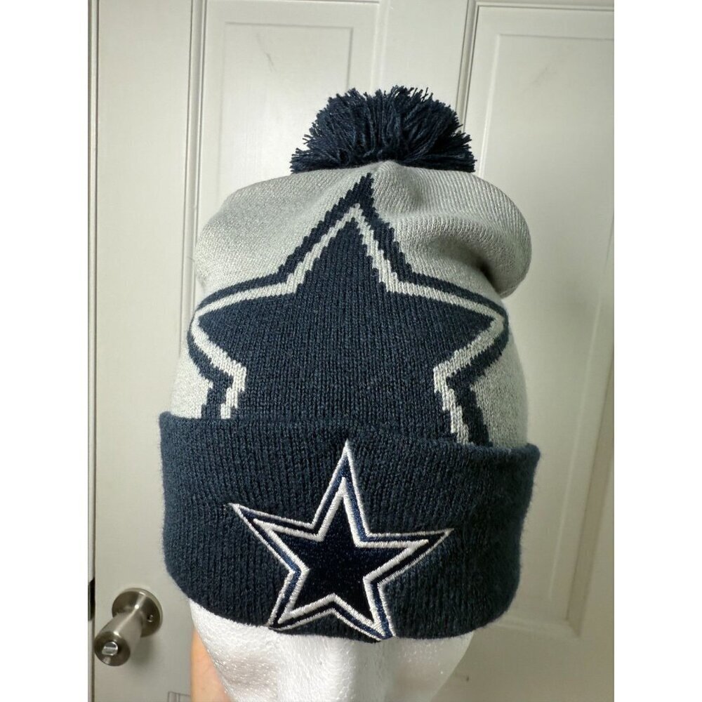 Ultra Game NFL Knit Dallas Cowboys Winter Hat Beanie with Pom Pom - OS